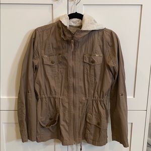 Lightweight Jacket with Gold Accents